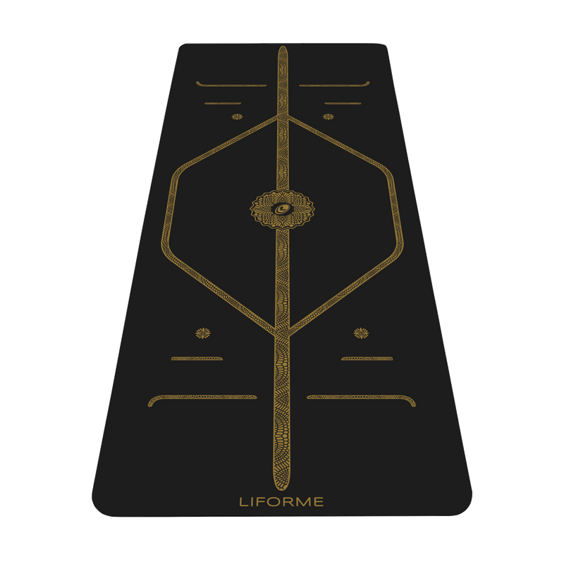 Liforme Black & Gold Yoga Mat